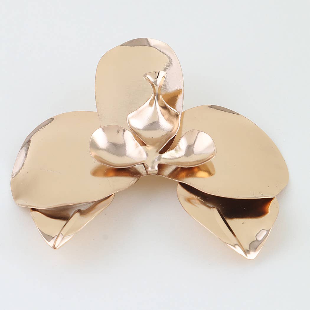 Polished Orchid Brooch