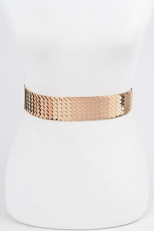 OVERLAP GOLD BAR BELT