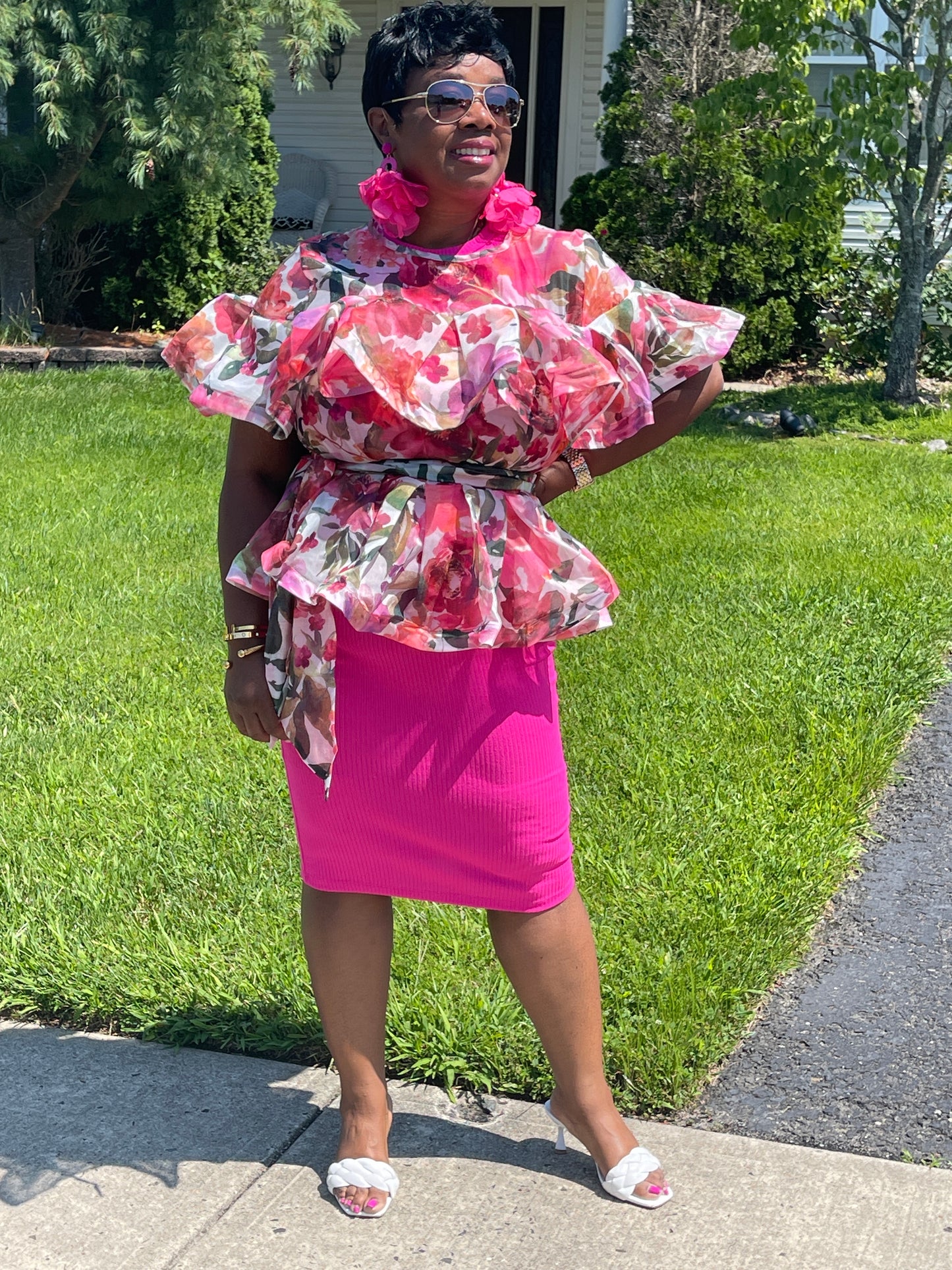 GRACE TOP-ROSE