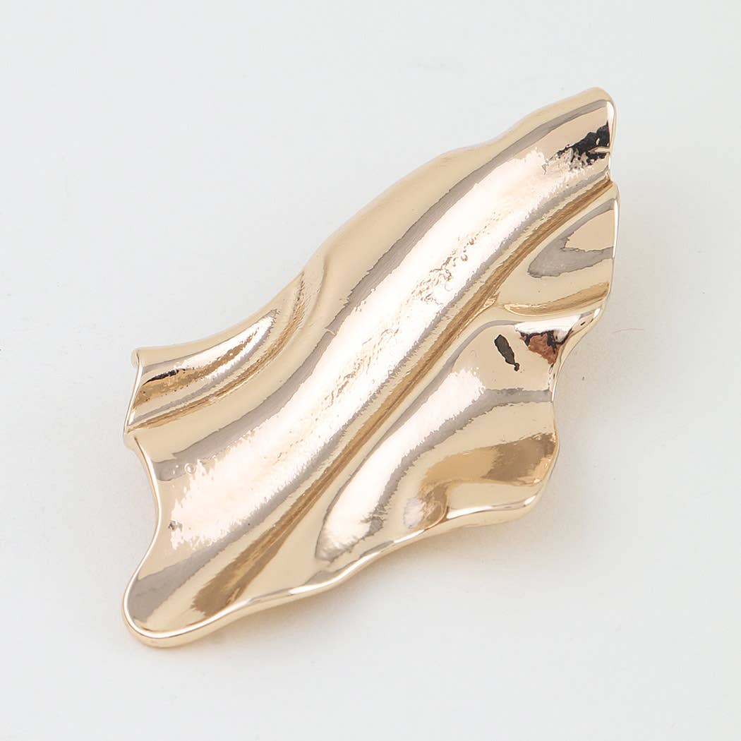 Polished Flow Wrap Brooch