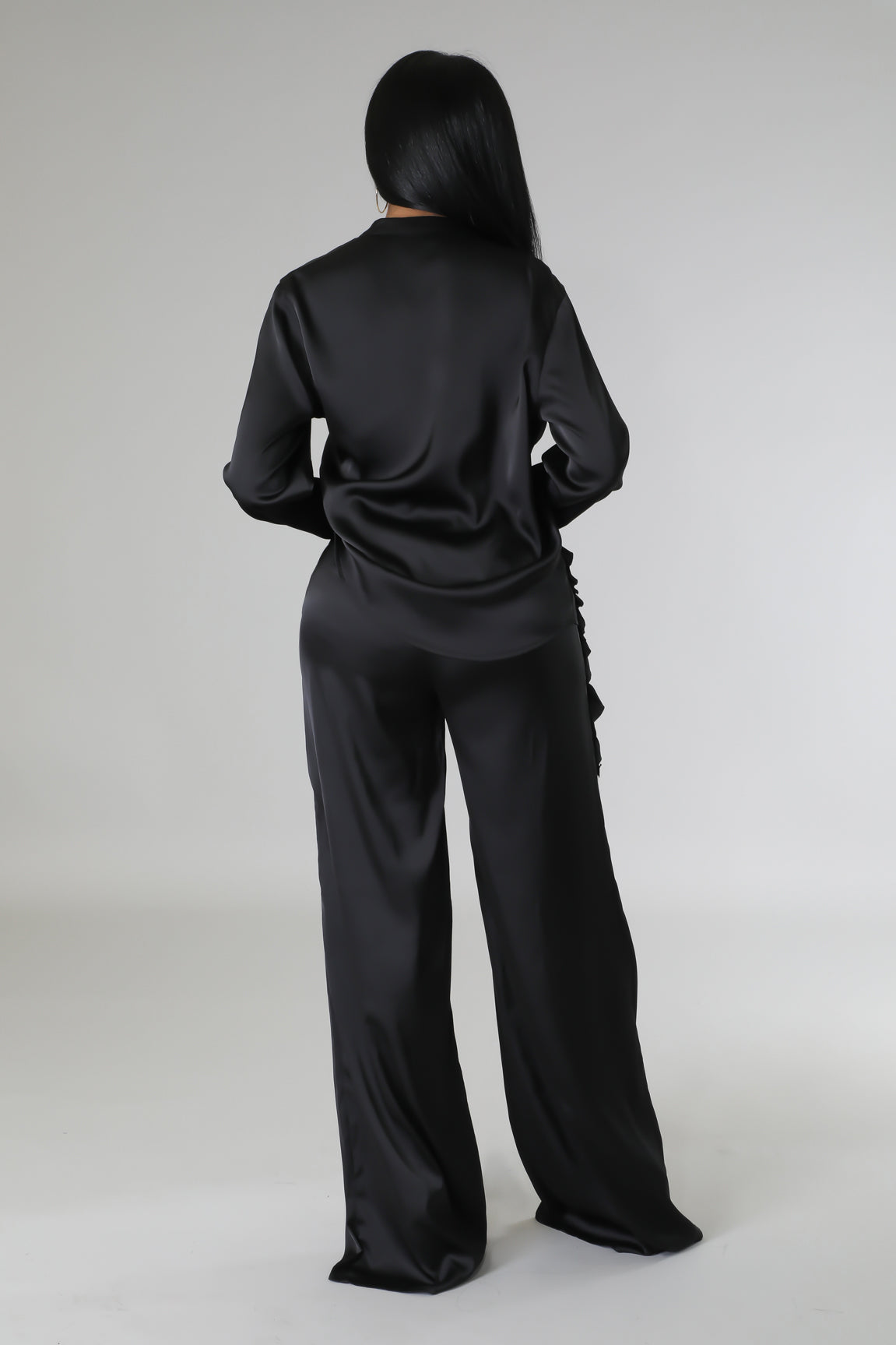 SILK SONIC PANT SET-BLACK