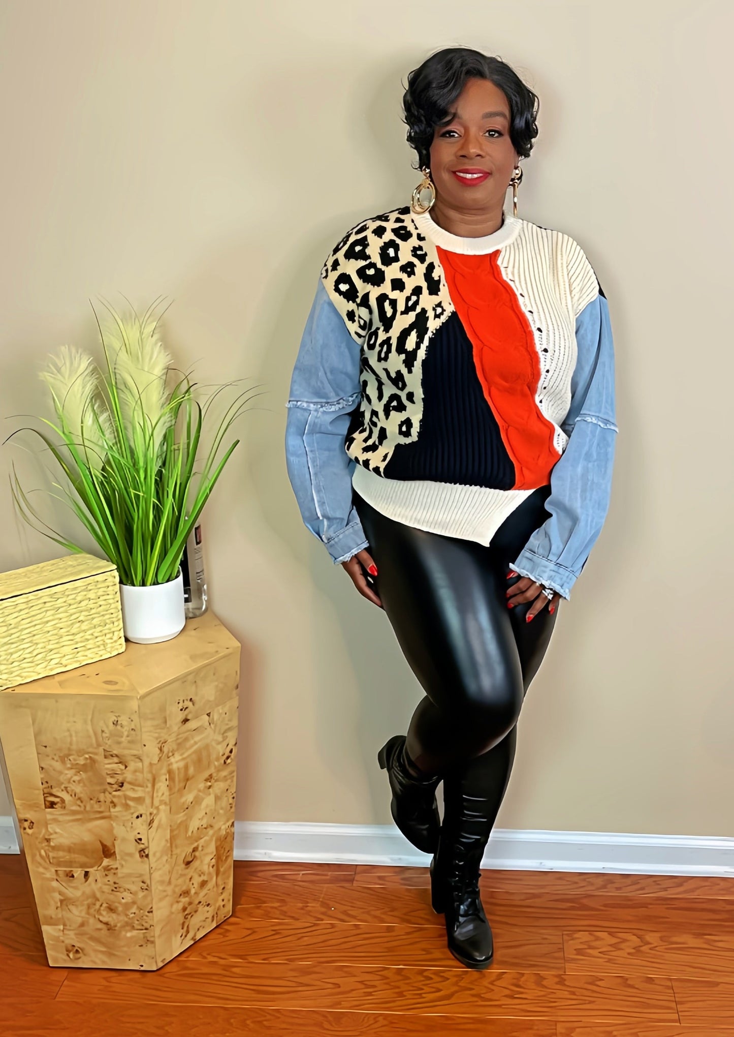 MIXED UP SWEATER