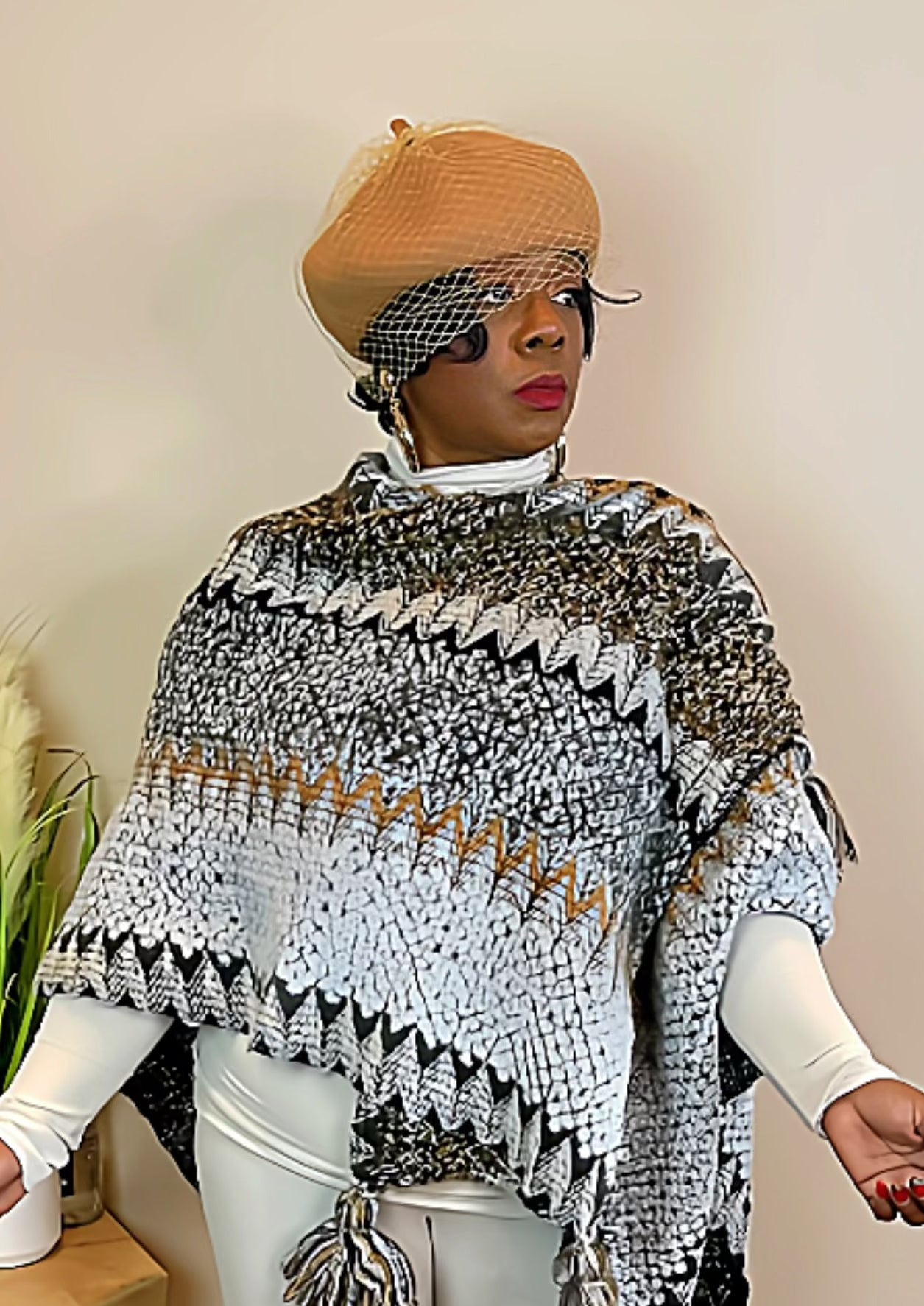 WOOL FISH NET BERET