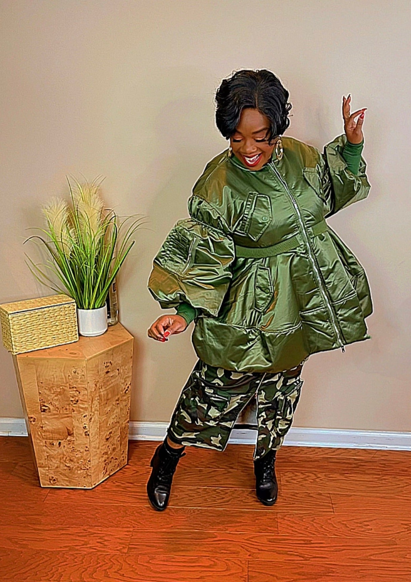 CARGO SKIRT-CAMO
