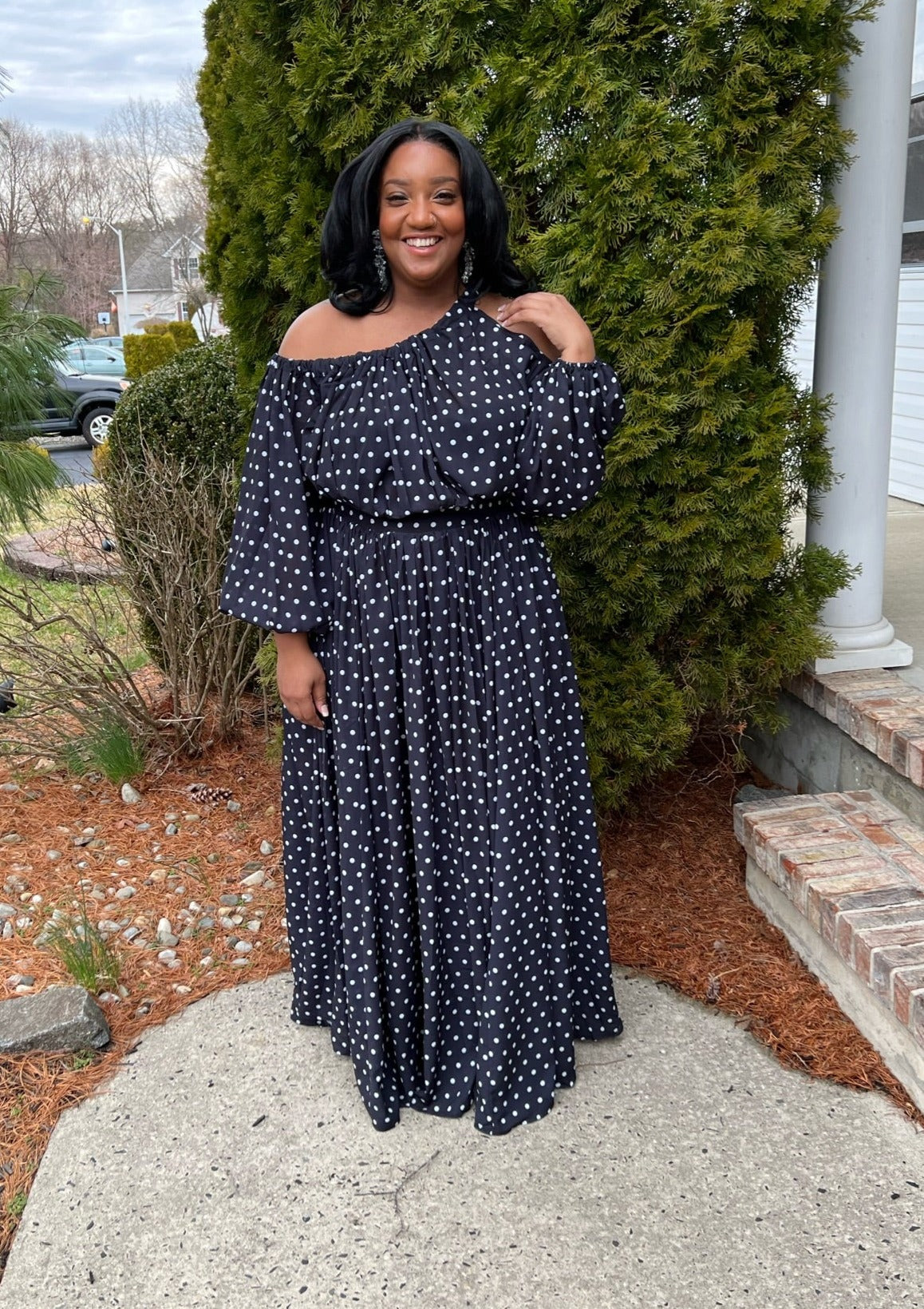 PEEK A BOO MAXI-BLACK