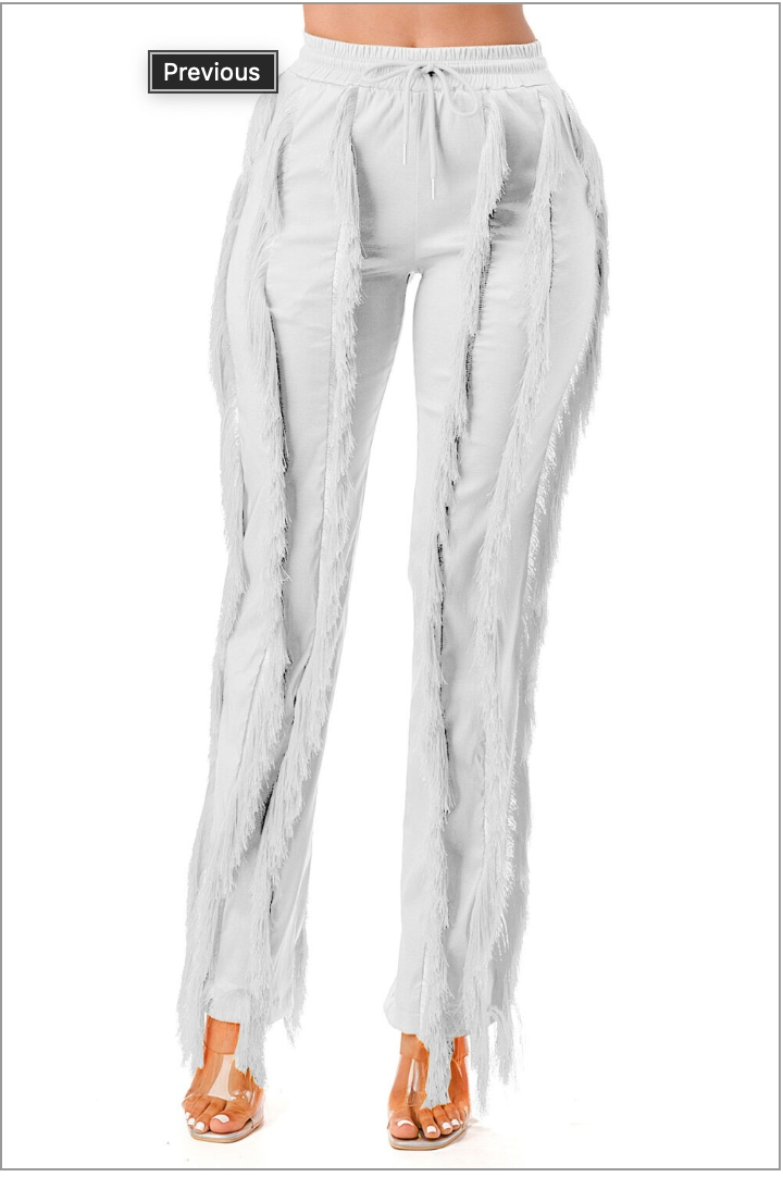 SHAKE IT UP PANTS-WHITE