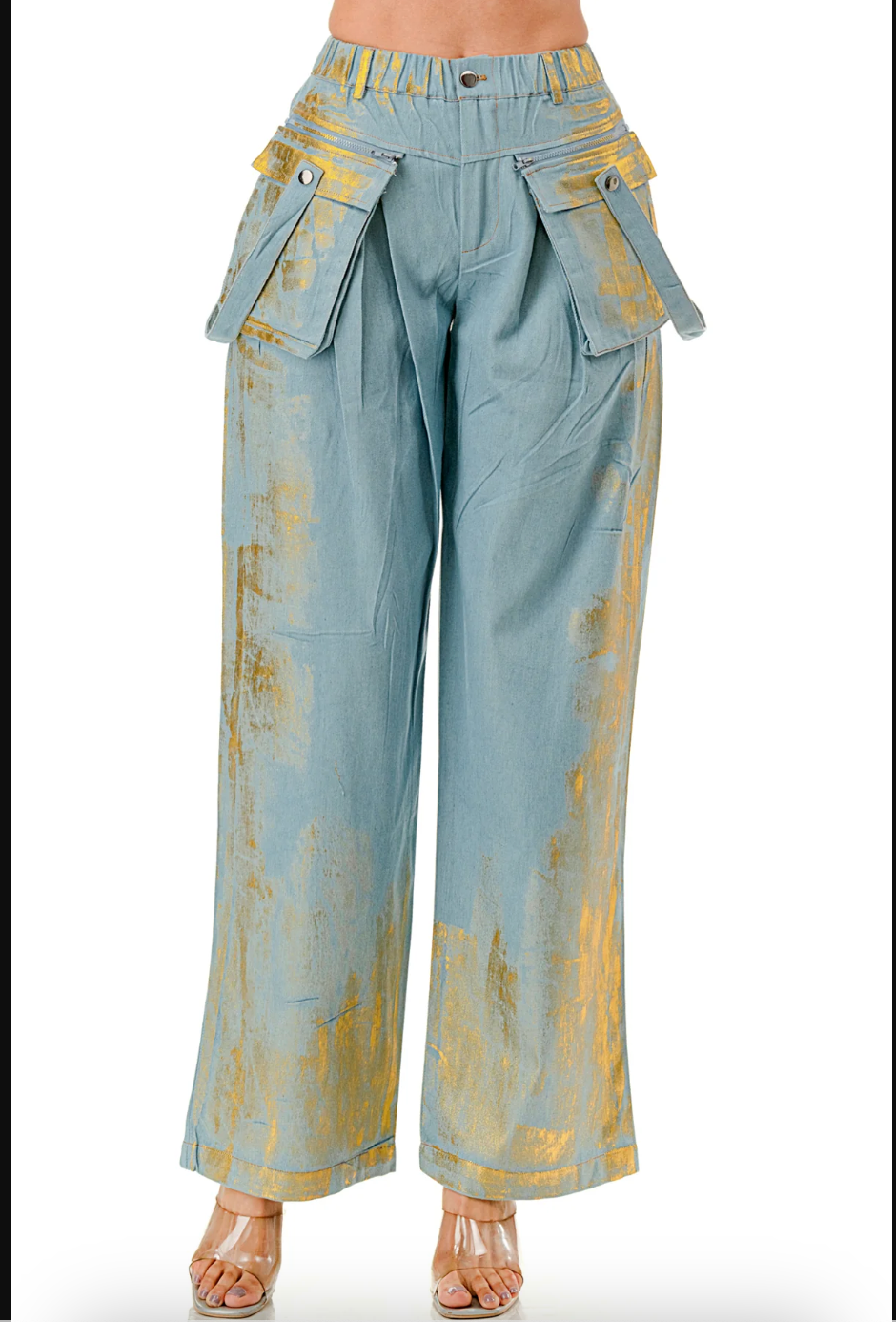 OPULENT DENIM TROUSERS
