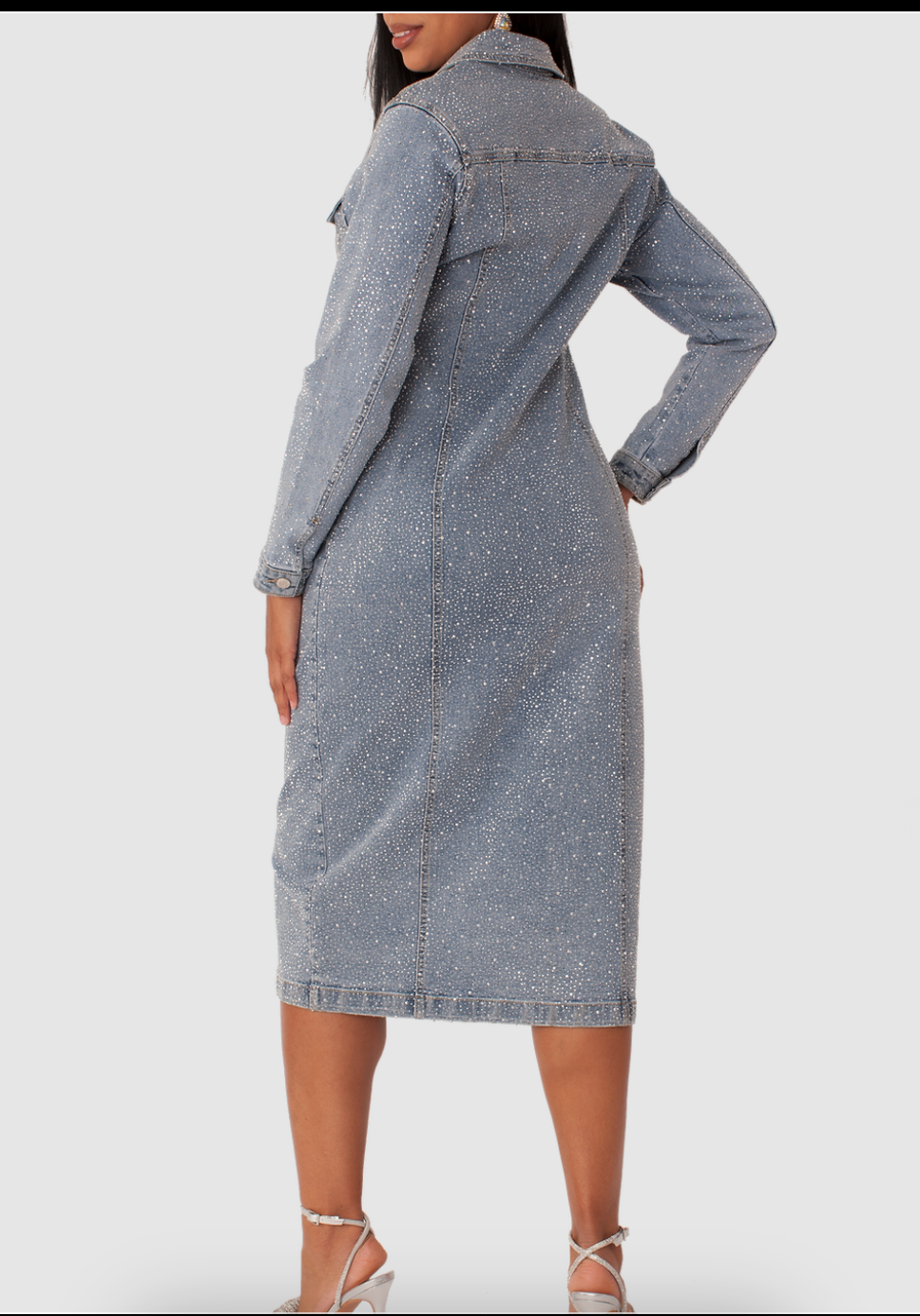 STARRY DENIM DRESS/COAT