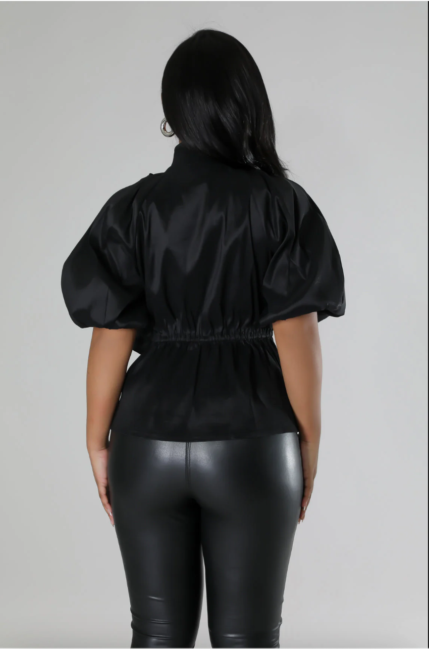 BOWTIQUE TOP BLACK