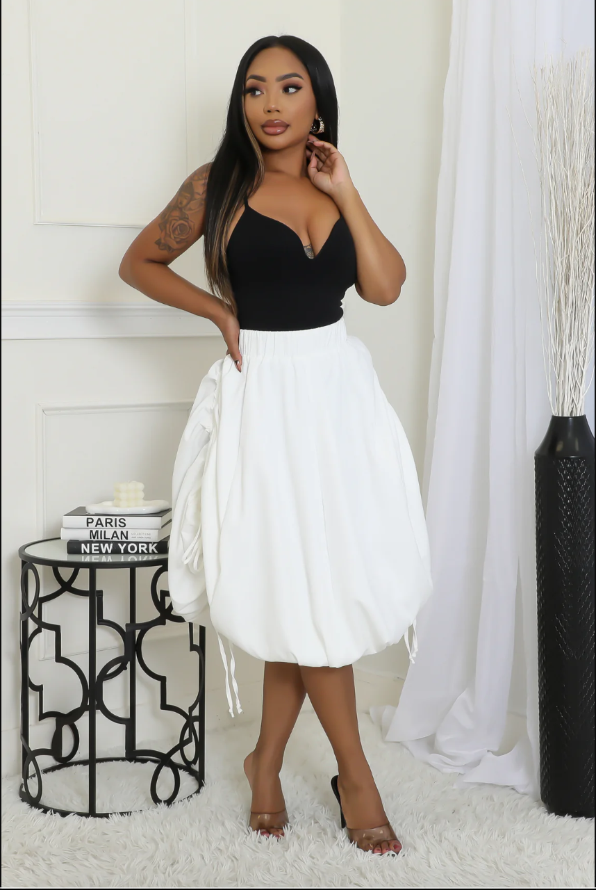 SCRUNCH & SWIRL SKIRT