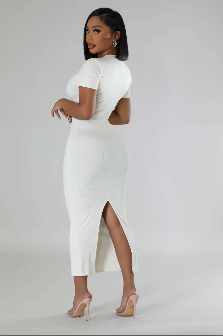 HOT LIST DRESS-IVORY