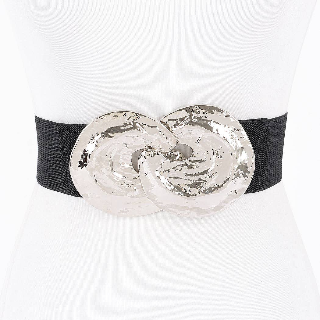 Metal Buckle Stretch Belt