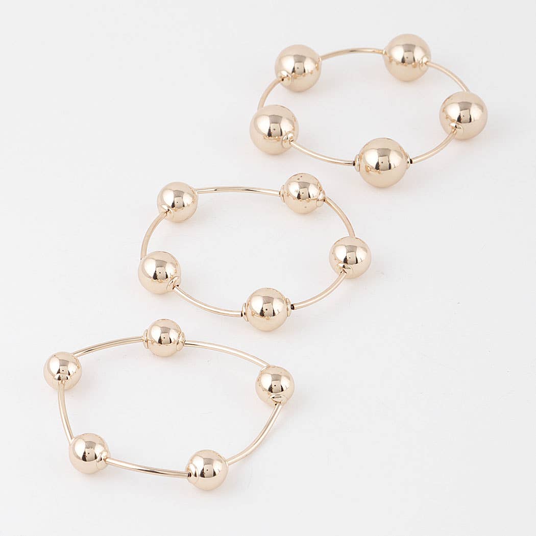 Triple Beaded Bracelet
