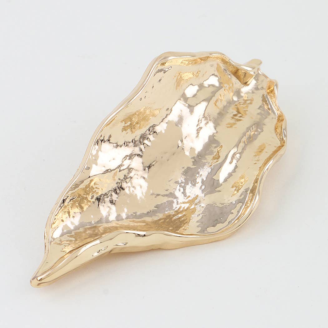 Hammered Ripple Brooch