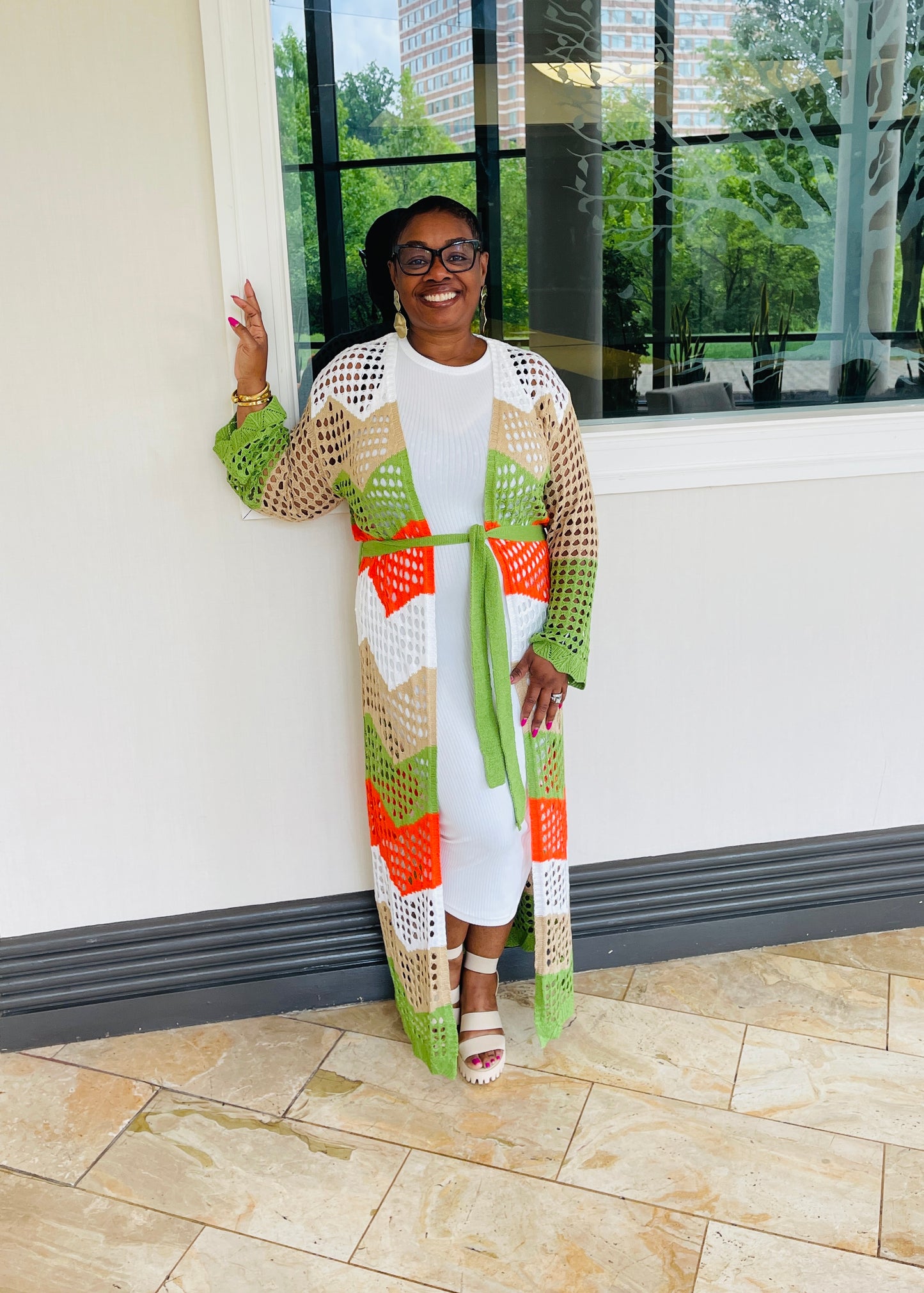 A HOLE VIBE CARDIGAN
