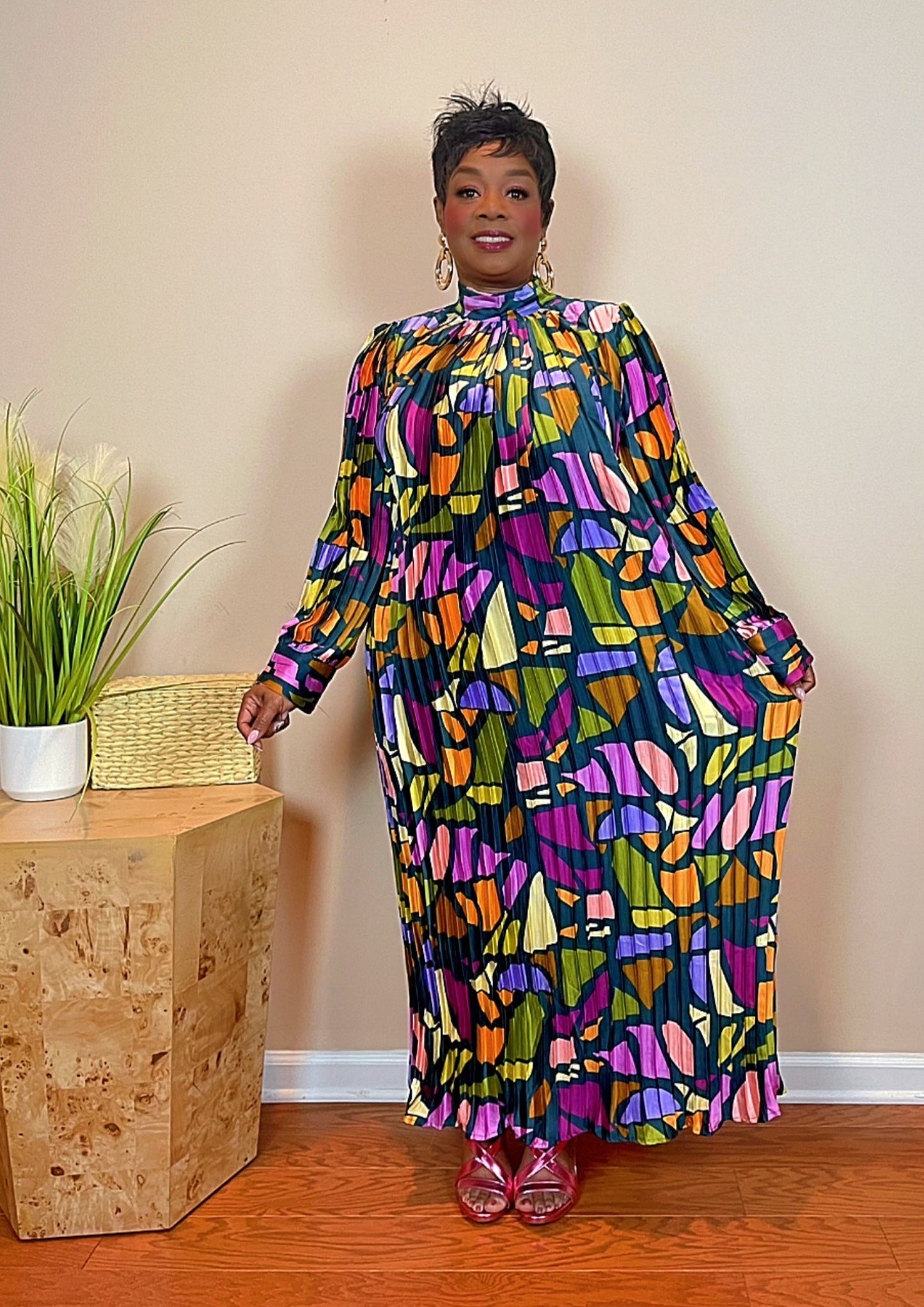 OH JACKIE DRESS (JEWEL TONED)