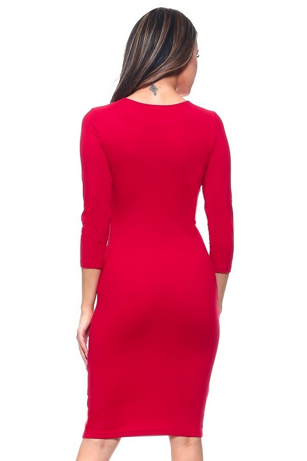LONG SLEEVE BODYCON DRESS
