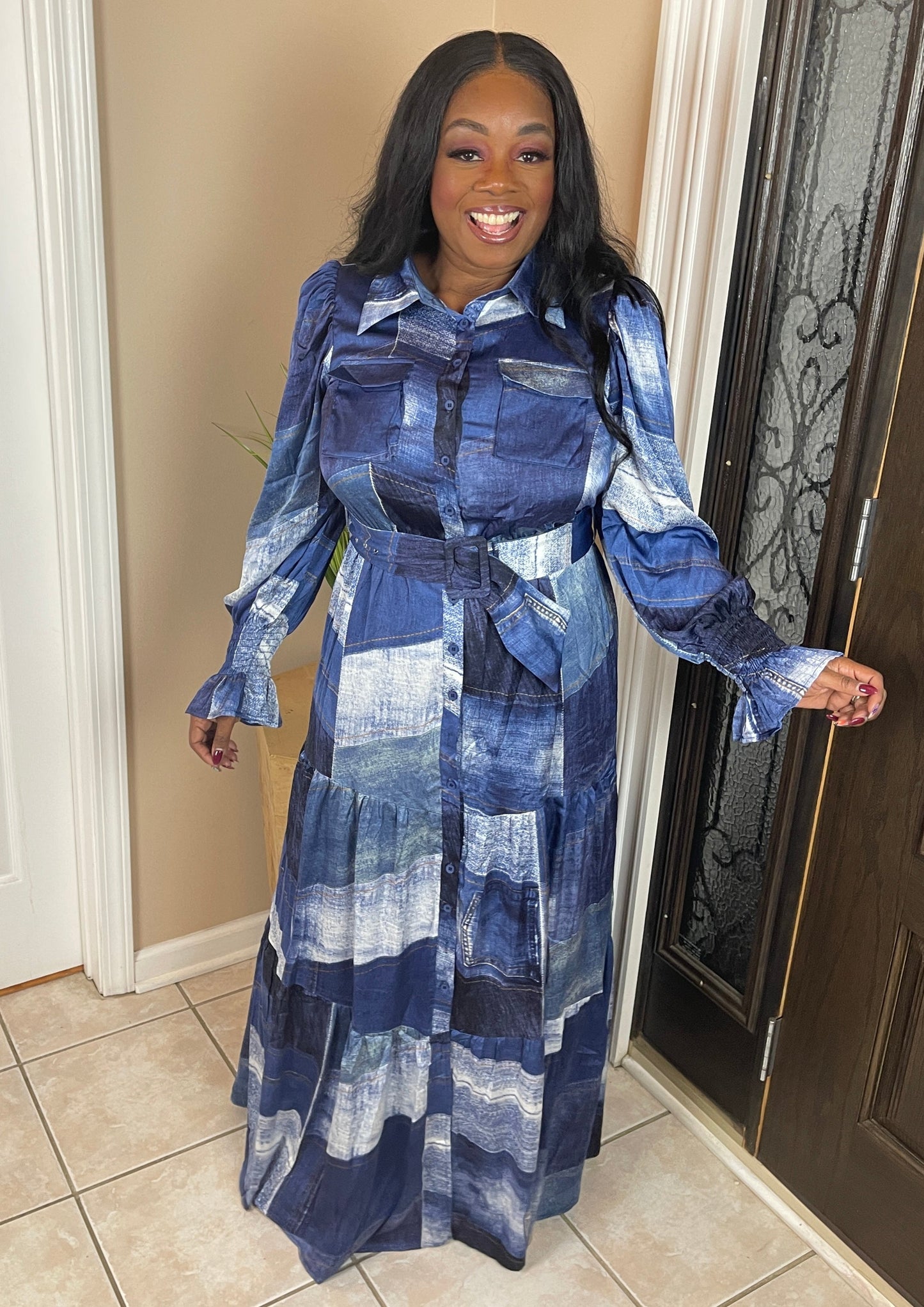 ALL PATCHED UP DRESS