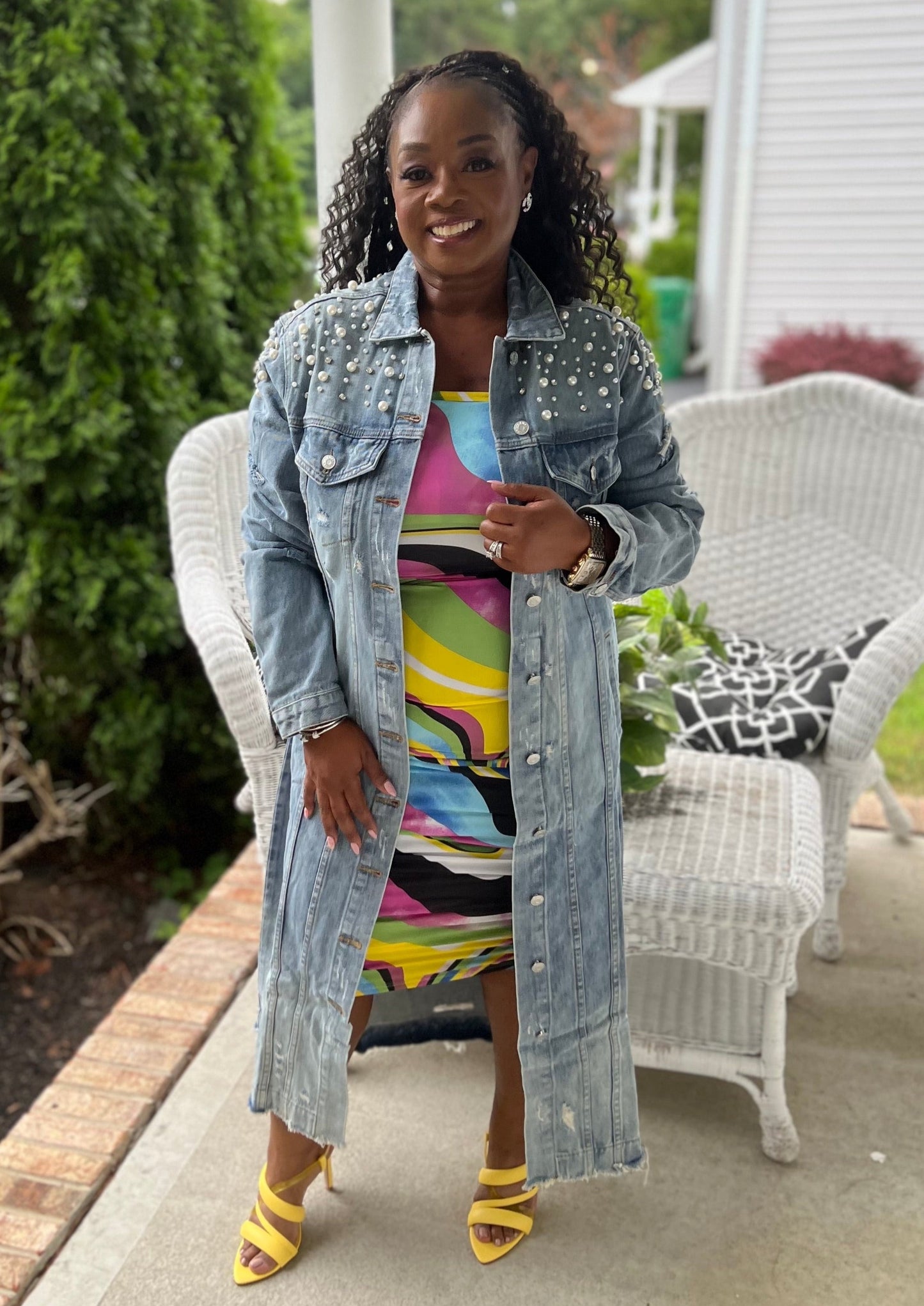 DIAMONDS & PEARLS DENIM COAT