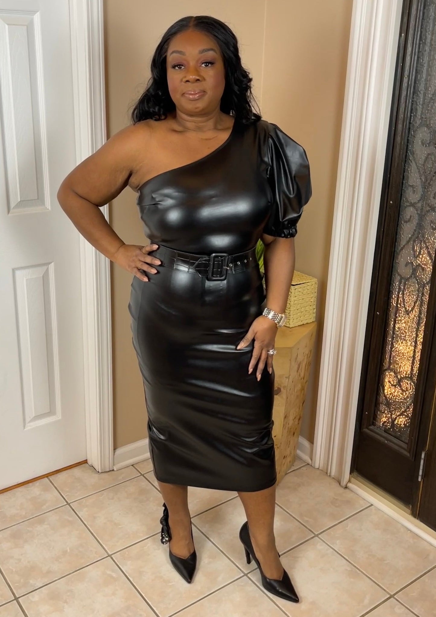 GOOD AS LEATHER DRESS