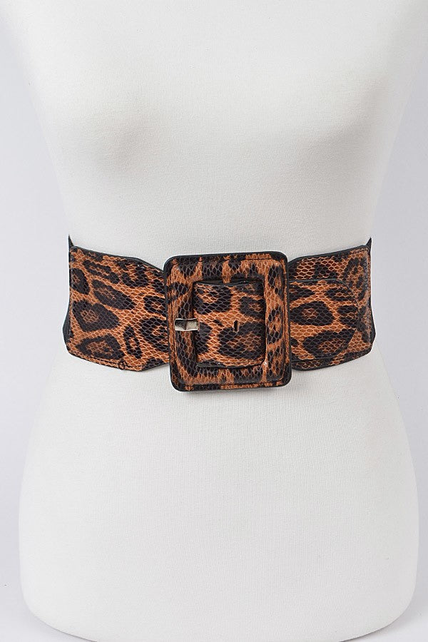 LEOPARD ELASTIC BELT