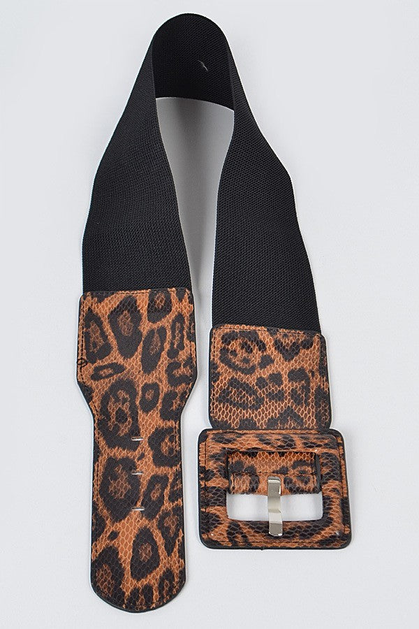 LEOPARD ELASTIC BELT