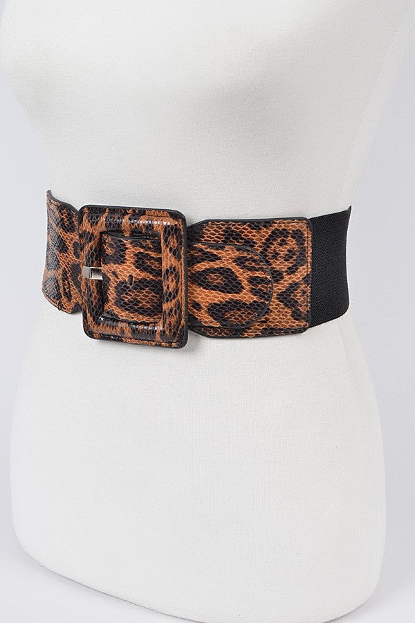 LEOPARD ELASTIC BELT
