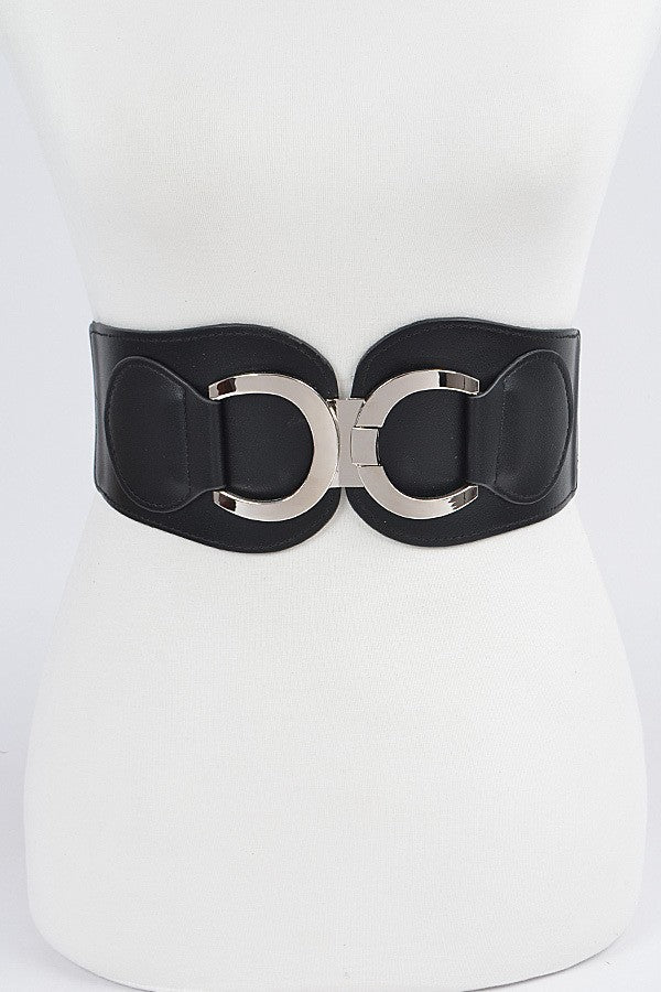WIDE GOLD CIRCLE BELT-PLUS SIZE FRIENDLY