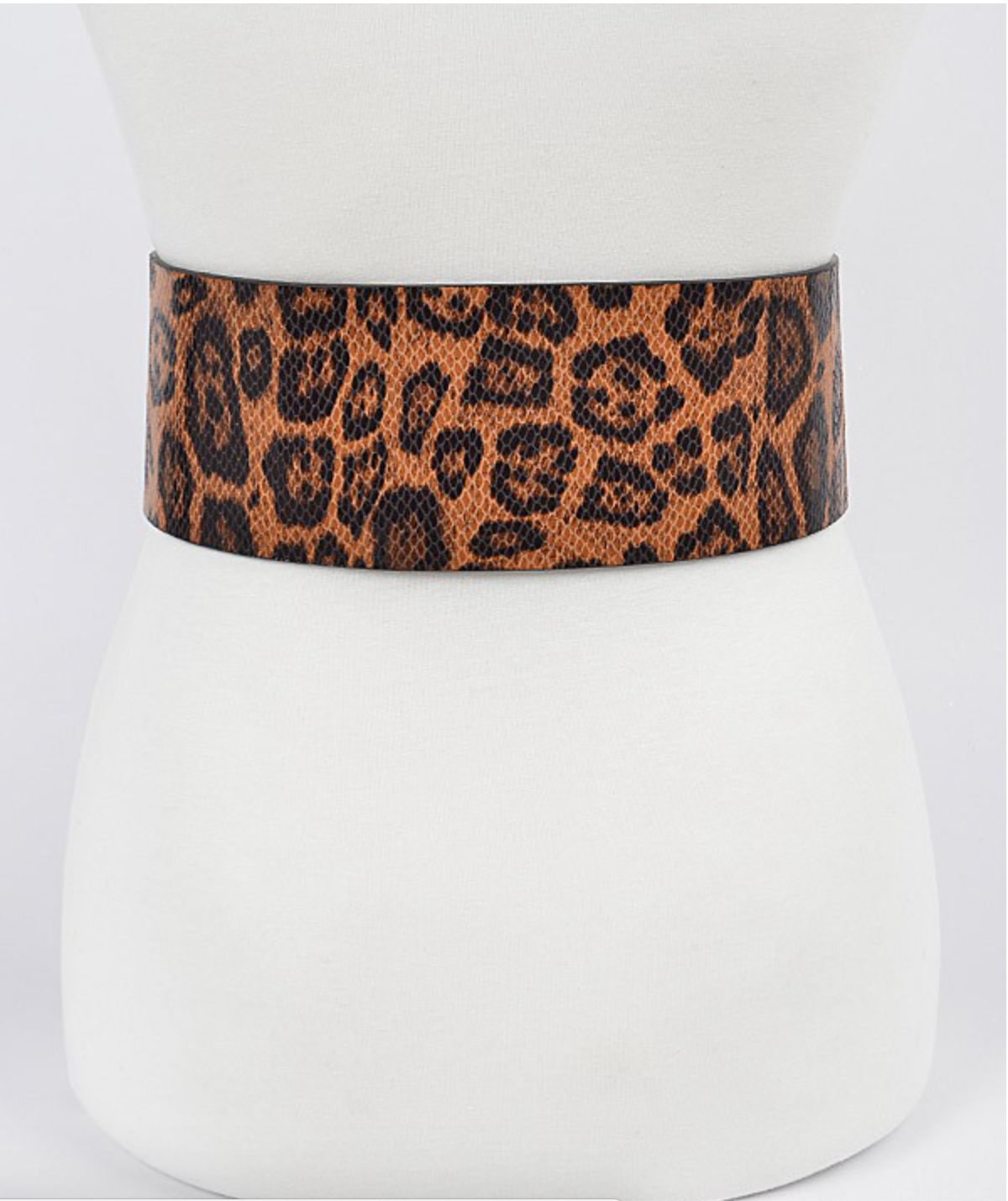 LEOPARD BUCKLE BELT-PLUS SIZE FRIENDLY