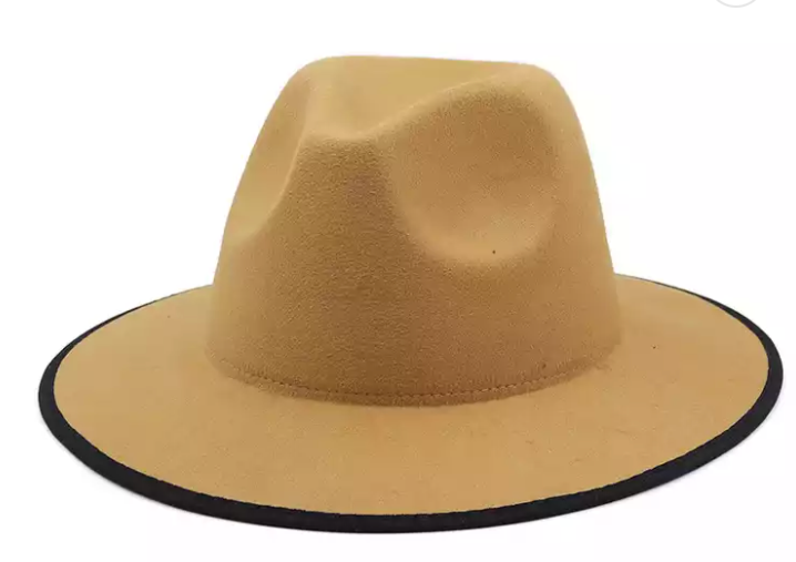 CONTRAST TRIMMED FEDORA