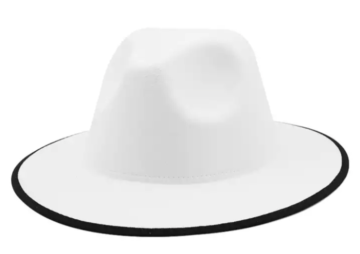 CONTRAST TRIMMED FEDORA