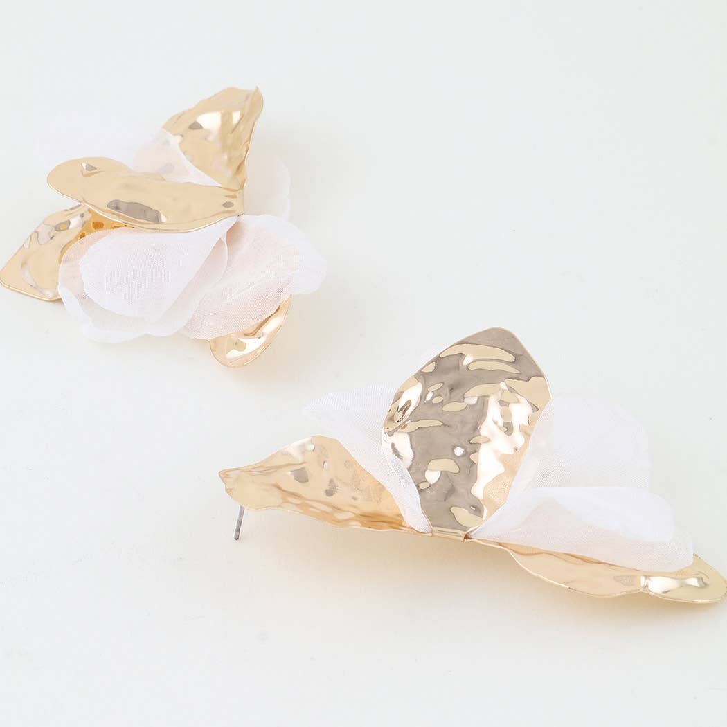 Blossoming Abstract Flower Earrings