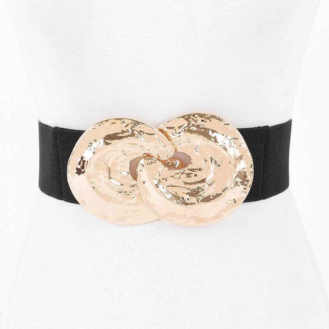 Metal Buckle Stretch Belt