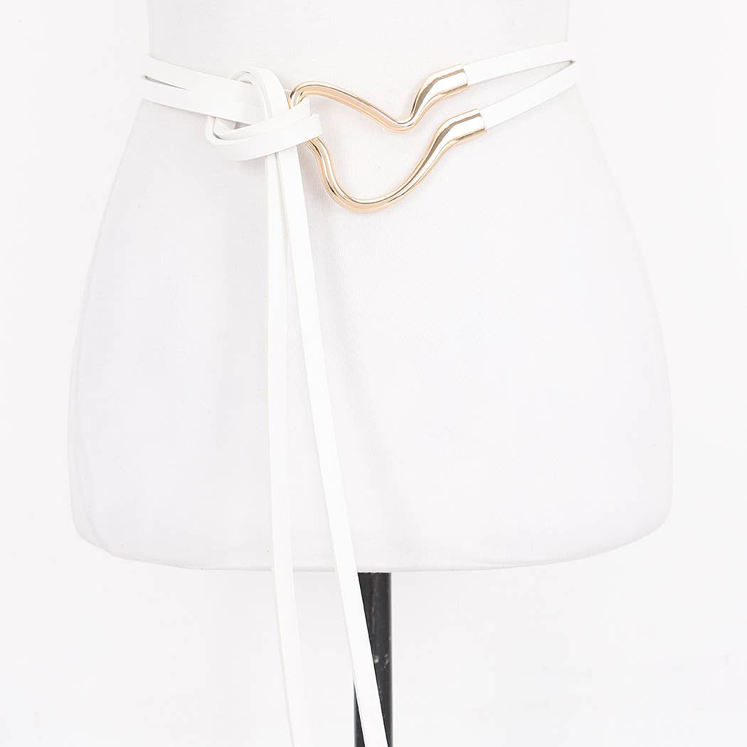 Metal Buckle Wrap Belt