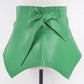 Faux Leather Skirt Belt