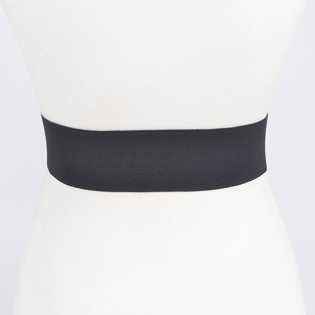 Color Metal Buckle Elastic Belt