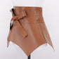 Faux Leather Skirt Belt