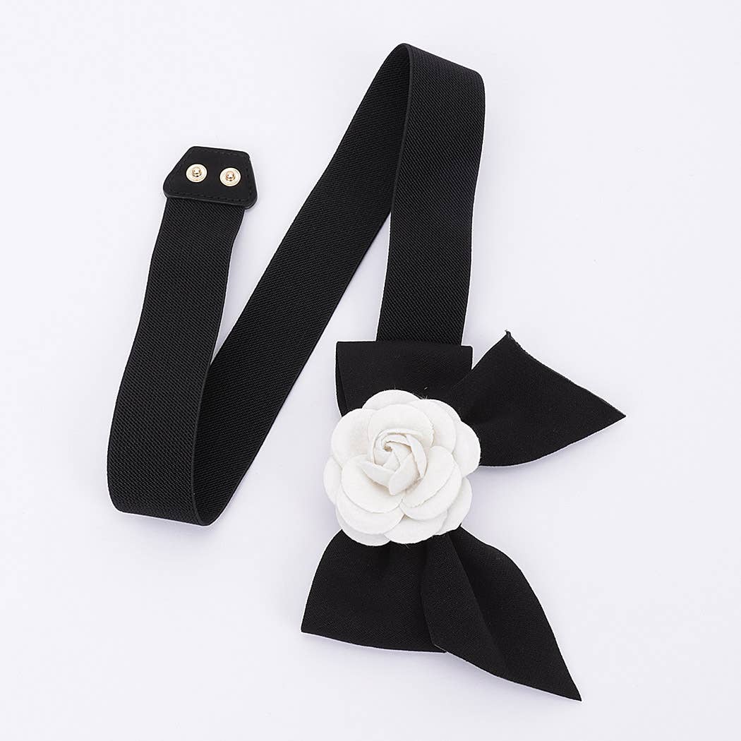 Flower Ribbon Elastic Belt