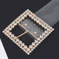 SQUARE CLEAR RHINESTONE BELT