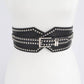 Studded Wide Stretch Belt