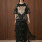 Embellished Leopard Motif Oversized T-Shirt