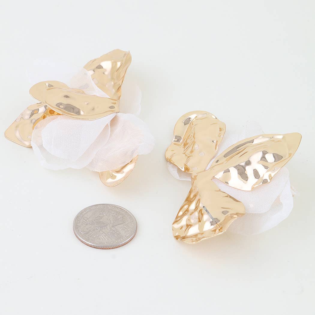 Blossoming Abstract Flower Earrings