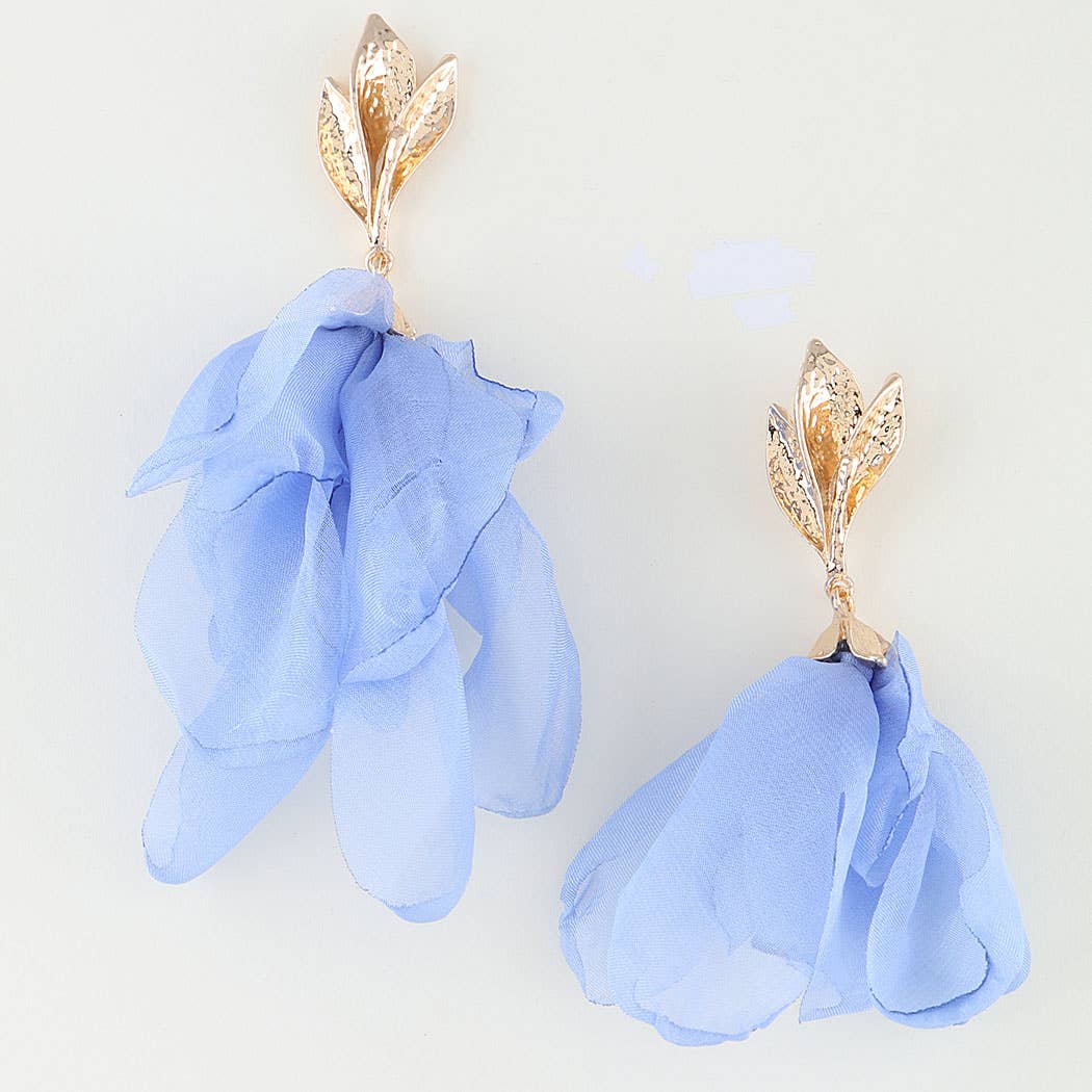 Blossoming Rose Drop Earrings