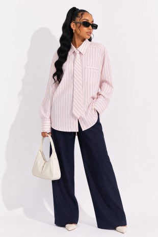 SOFT AUTHORITY PINSTRIPE SHIRT