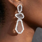 Tiered Faceted Crystal Drop Earrings