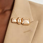 Triple Polished Shape Brooch