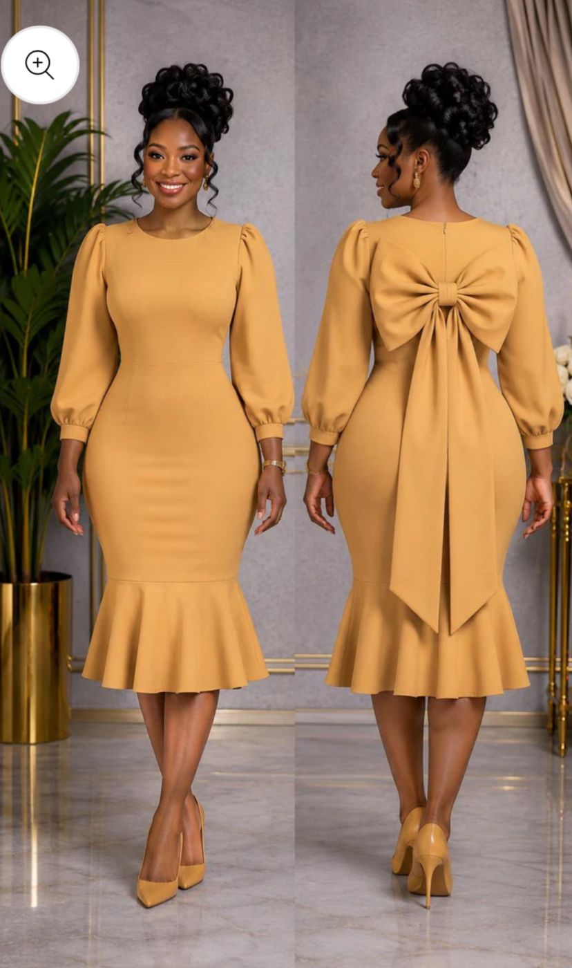 BOW BACK DRESS