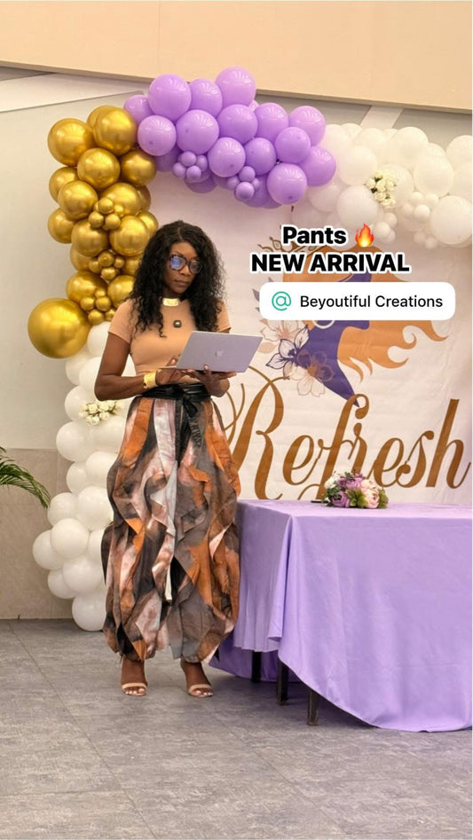 RIPPLE EFFECT PANTS-PRINT