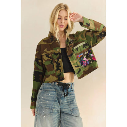 Camo Contrast Jacket