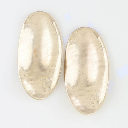 Hammered Frame Plate Earrings